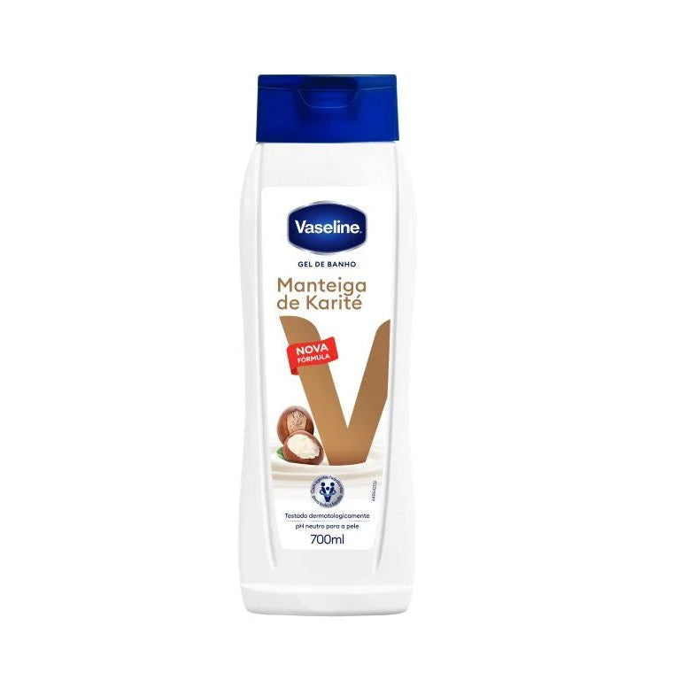 Gel de Banho manteiga de Karité vaseline 700ml