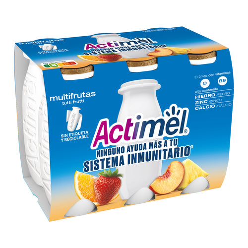 Iogurtes actimel Tuti Frutti 6x
