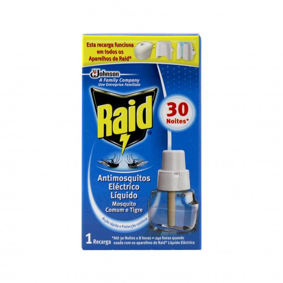 Raid recarga eletrico mosquitos 21ml