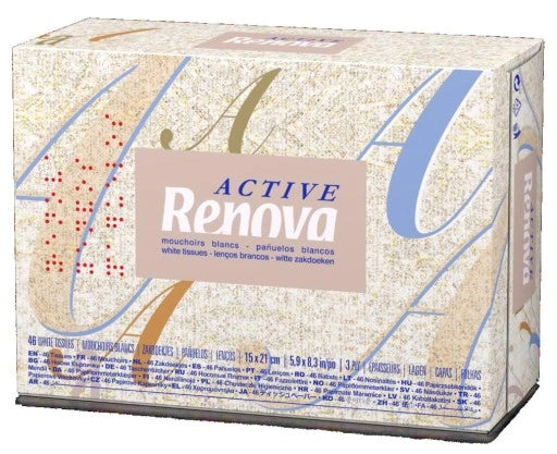 Lenços caixa renova active