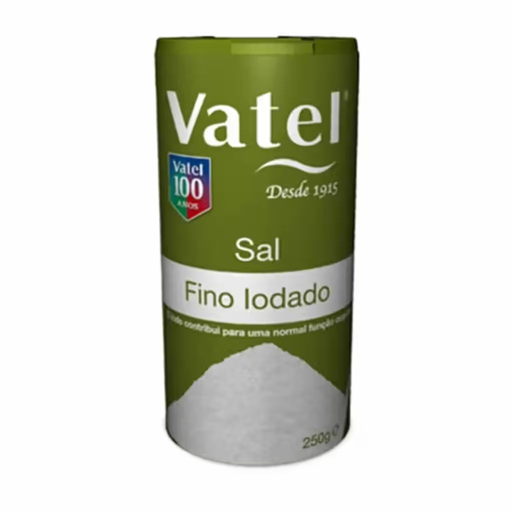Sal fino iodado Vatel 250g