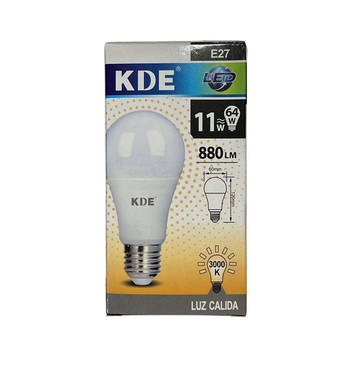 lâmpada Led 3000K 11W 880LM KDE