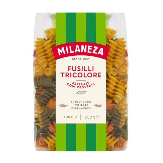 Massa milaneza espirais tricolor 500g