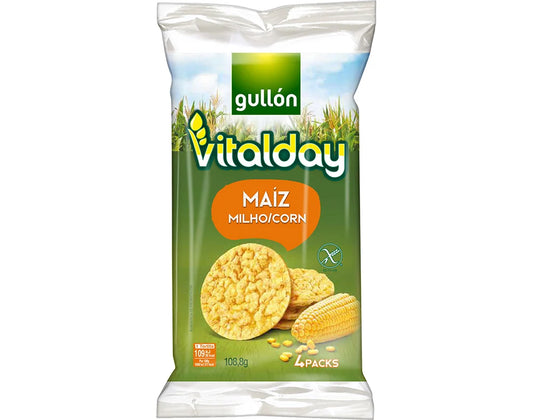 Bolacha de Arroz Milho/Corn 4x2 Gullon 108g