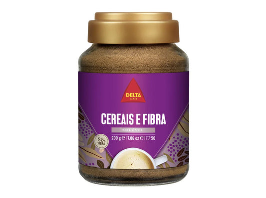 Café soluvel Cereais e fibra Delta 200g