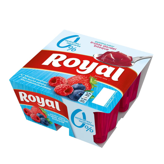 Gelatina Royal Frutos do Bosque 10Kcal 4x
