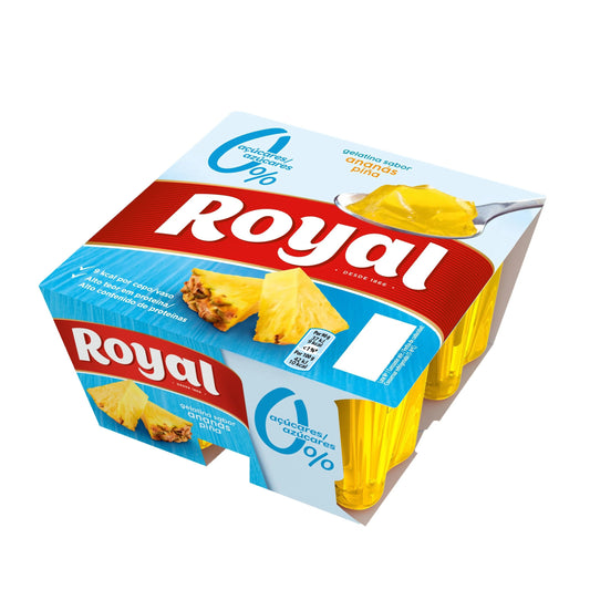 Gelatina 0% ananas Royal 4x