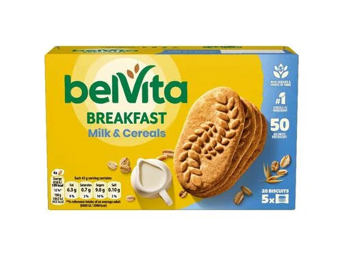 Bolachas 5x belvita milk e ceriais 225g