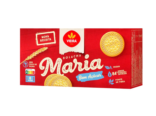 Bolachas maria s/açucar vieira 150g