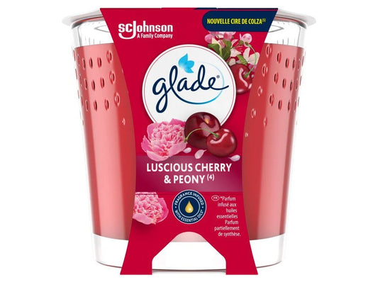 Vela cereja deliciosa e peônia Glade 112g