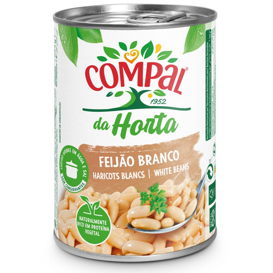 Feijão compal branco 410g