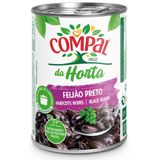 Feijão compal preto 410g