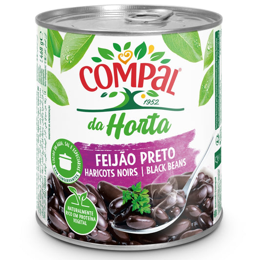 Feijão compal preto 845g