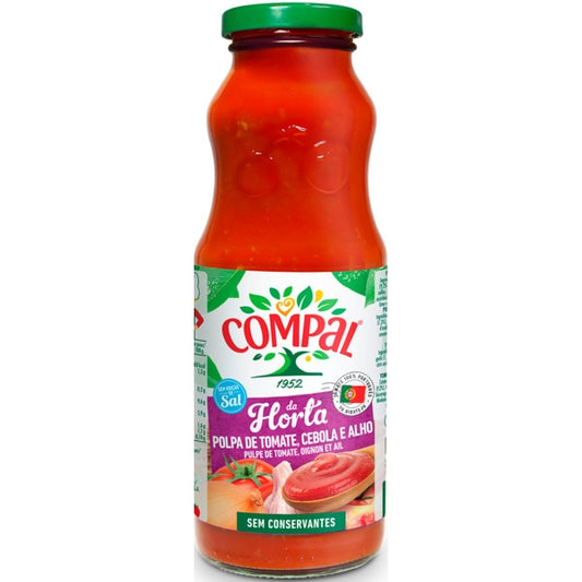 Polpa tomate alho e cebolha compal 500g