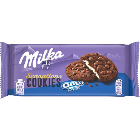 Bolachas Sensations Cookies creme de Oreo 6x milka 156g