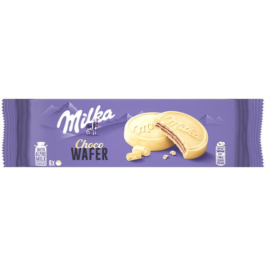 Bolachas Choco Wafer Branco 5x milka 150g