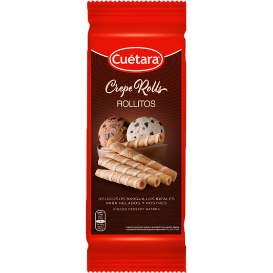 Bolachas canudinhos Crepe Rolls Cuétara 225g