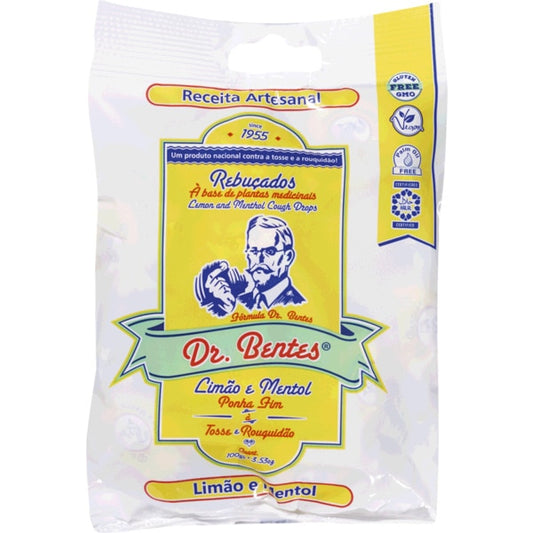 Rebuçados Limão e Mentol Dr.Bentes 100g