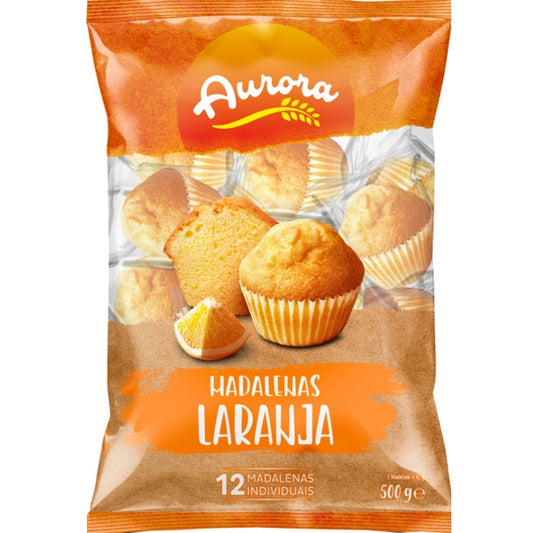 Madalenas laranja 10x Aurora 420g