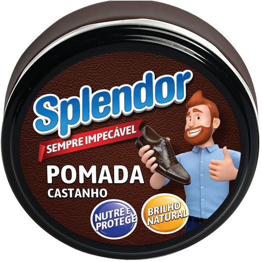 Pomada calçado splendor castanho 50ml