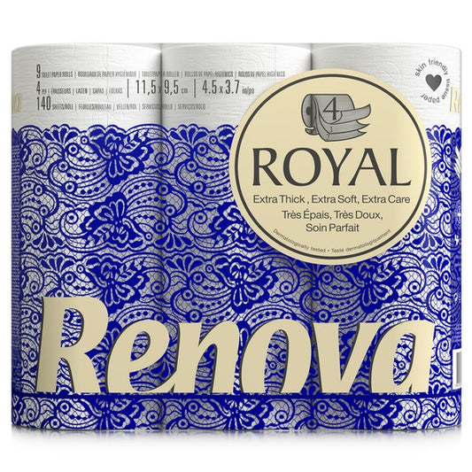 Papel higienico renova Royal 9x