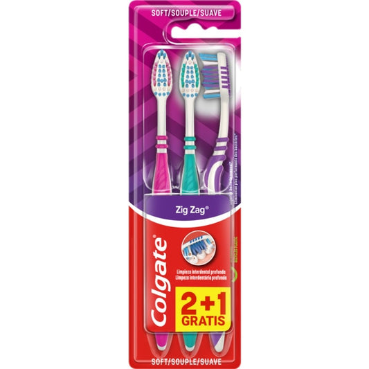 Escova dentes Colgate 2+1