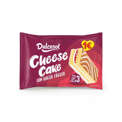 Bolos 3x CheeseCake Dulcesol 114g