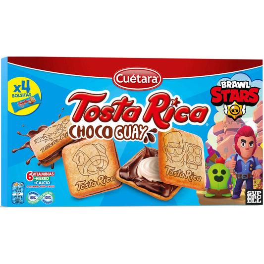 Bolachas cuetara 4x tosta rica choco Guay 168g