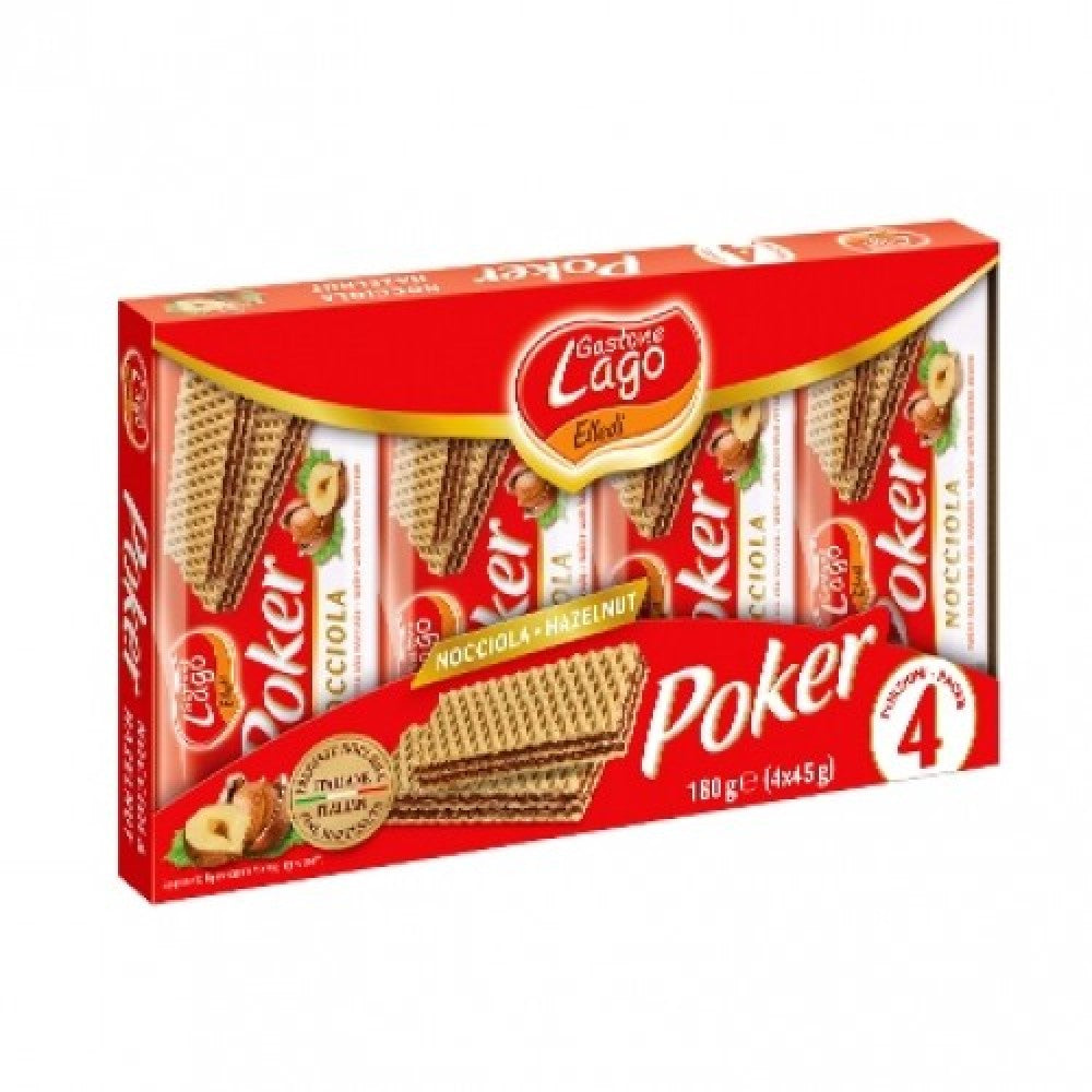 Bolachas poker Nacciola 4x45g lago