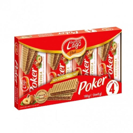 Bolachas poker Nacciola 4x45g lago