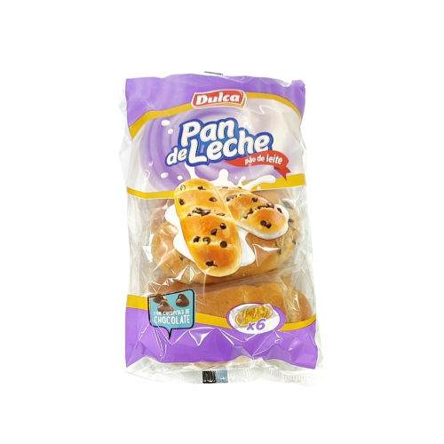 Pão de leite chips Chocolate 6x dulca 195g