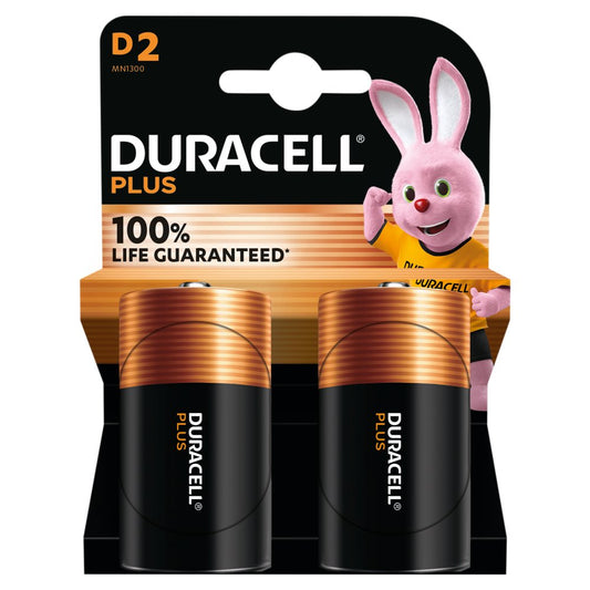 Pilha Duracell Plus D2 2x