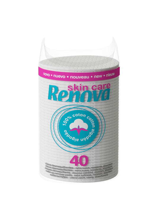 Discos desmaquilhantes Renova Skin Care 40x