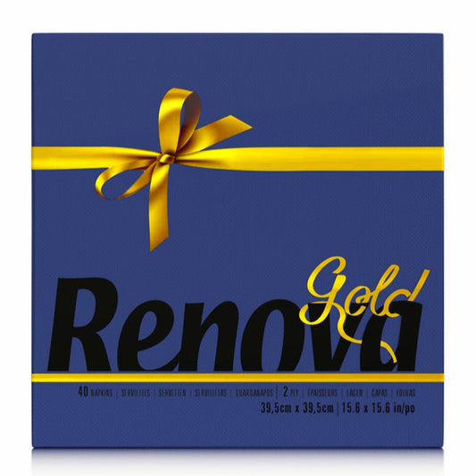 Guardanapos azul renova gold 40uni.