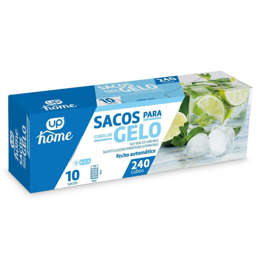 Sacos gelo UP 240cubos 10x