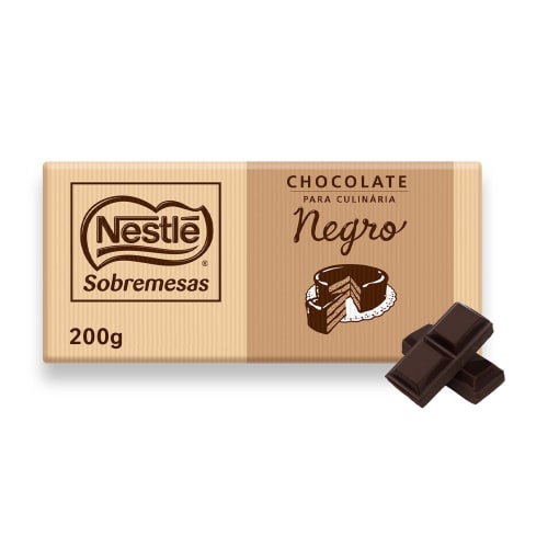 Chocolate Negro culinária Nestle 200g
