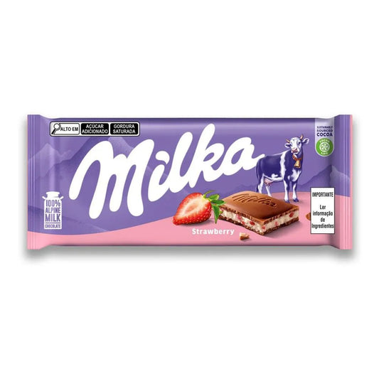 Chocolate Morango Milka 100g