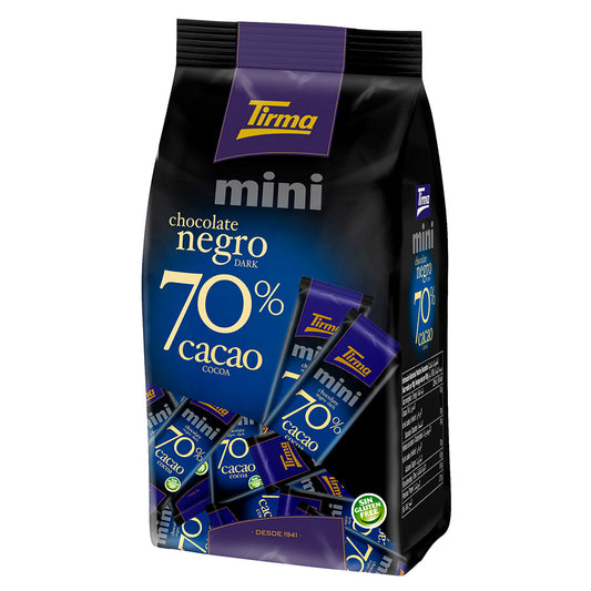 Chocolate mini negro 70% Tirma 180g