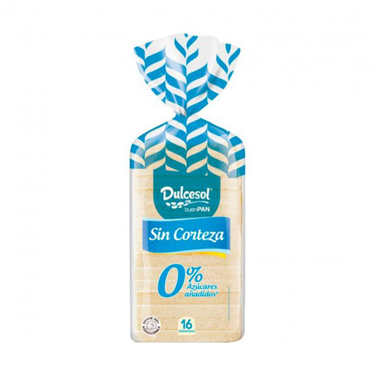 Pão de forma s/codea s/açucar 16x dulcesol 450g