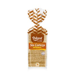 Pão de forma s/codea integral 16x dulcesol 450g