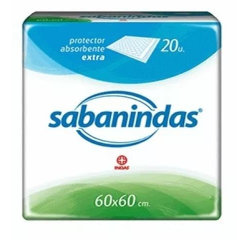 Resguardo absorvente 60cmx60cm Sabanindas 20x