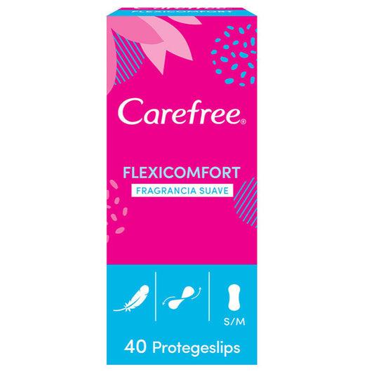 Pensos higienicos Carefree flexicomfort normal 40uni.
