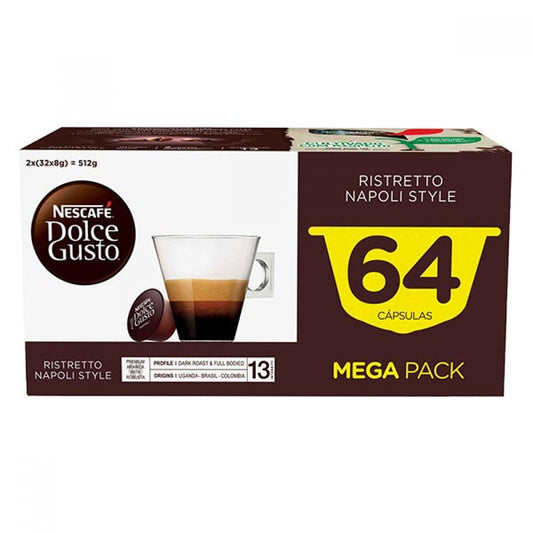 Capsulas Nescafe Dolce Gusto Napolli Style 64x