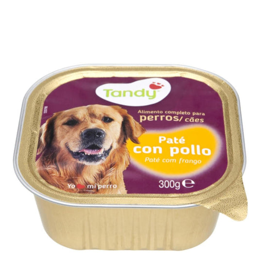 Comida cão Pate com frango Tandy 300ml