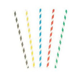 Palhinhas Riscadas Verdes 100% papel Liro 25x