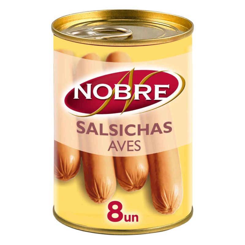 Salsichas nobre aves 8 uni. 350g