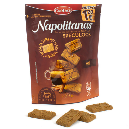 Bolachas mini Napolitanas c/canela cuetara 80g
