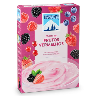 Mousse Frutos Vermelhos Branca de Neve