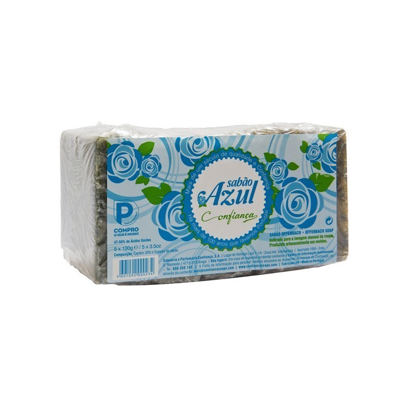 Sabão azul confiança 5x100g