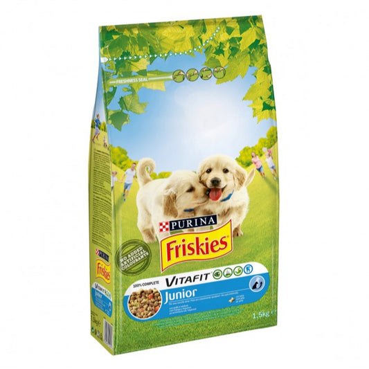 Comida cão friskies junior 1.5kg